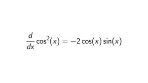 Read more about the article What is the derivative of cos^2(x)
